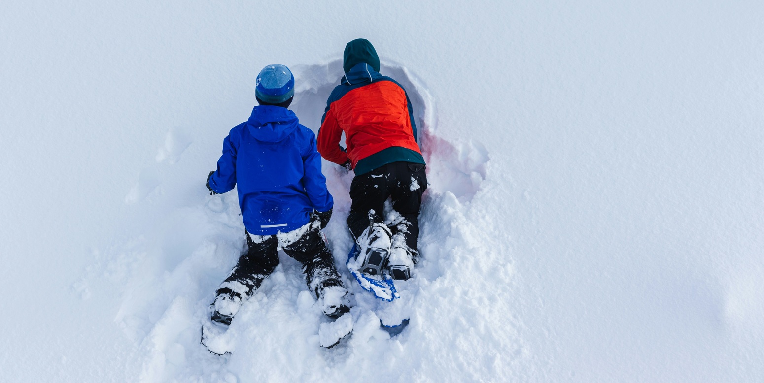 raquetas de nieve aldea